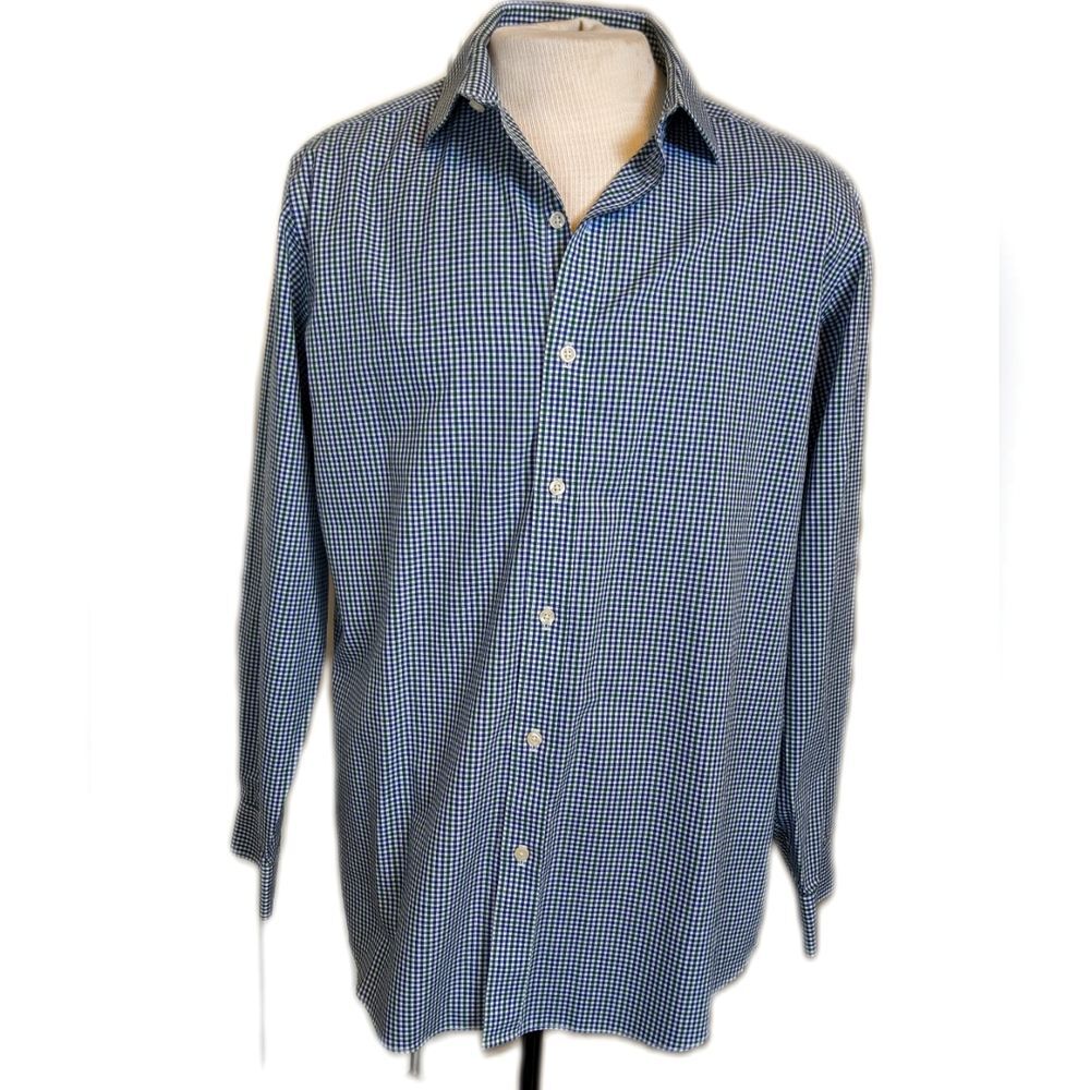 Buttoned Down men's fitted non-iron button down shirt, 100% cotton 16.5
